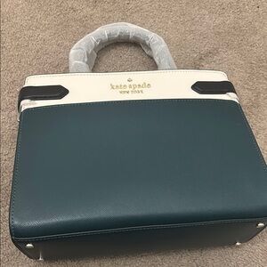 Kate Spade Green and White Handbag
